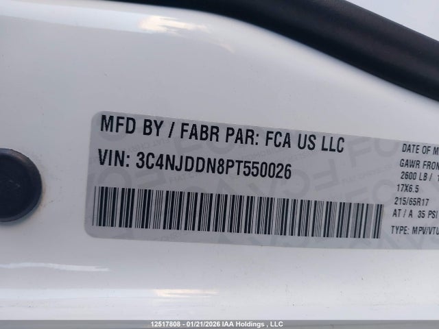 3C4NJDDN8PT550026 Jeep Compass Trailhawk
