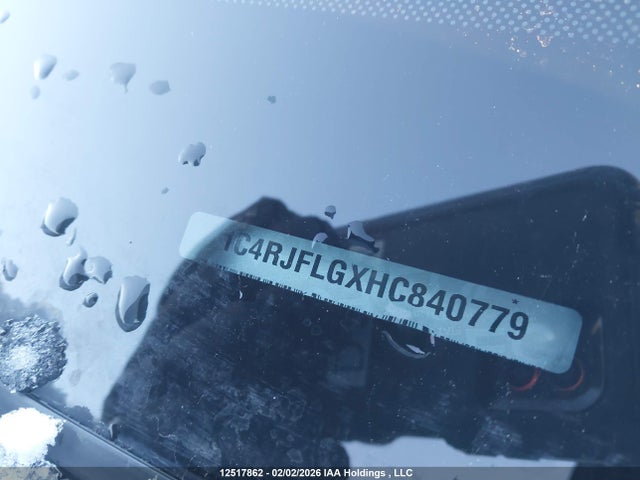 1C4RJFLGXHC840779 Jeep Grand Cherokee Trailhawk