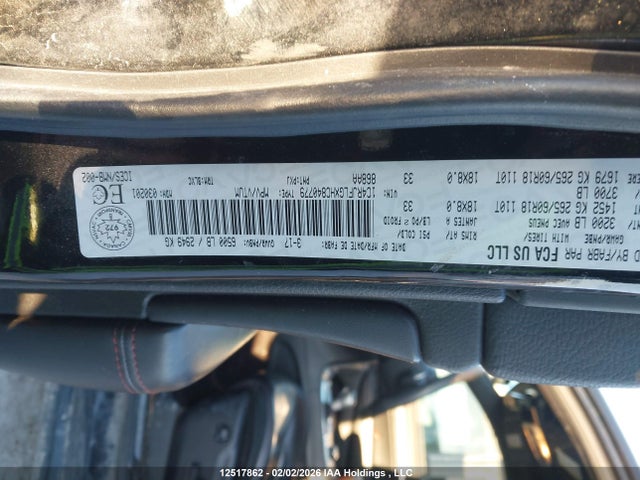 1C4RJFLGXHC840779 Jeep Grand Cherokee Trailhawk