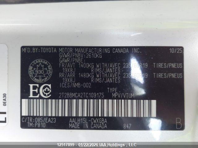 2T2BBMCA2TC109175 Lexus Rx Rx 350h