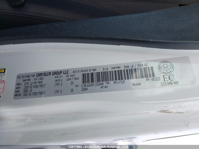 1C4BJWDG0FL533408 Jeep Wrangler Unlimited Sport