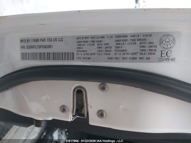 RAM 1500 Classic Slt 2023 3C6RR7LT0PG662881 Image 18