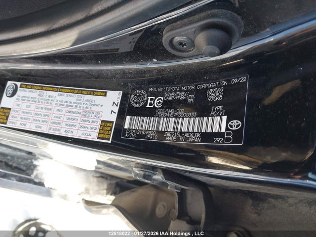 JTDBDMHE7P3000333 Toyota Corolla Hybrid Le