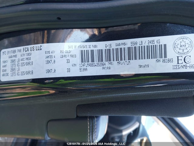 1C4PJMAB8GW352964 Jeep Cherokee Sport