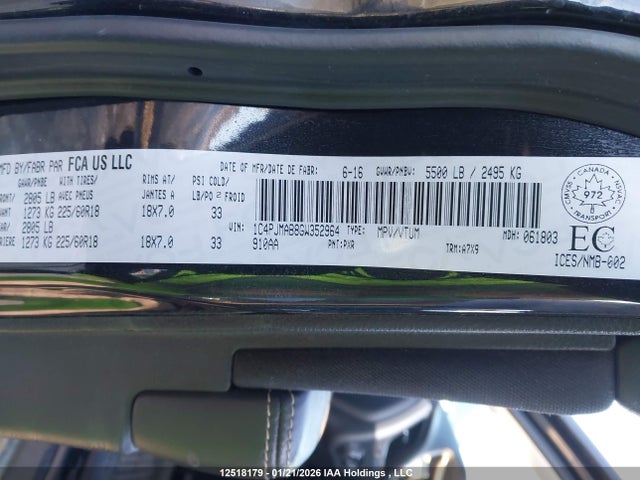 1C4PJMAB8GW352964 Jeep Cherokee Sport