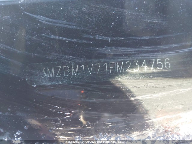 3MZBM1V71FM234756 Mazda Mazda3 Gs