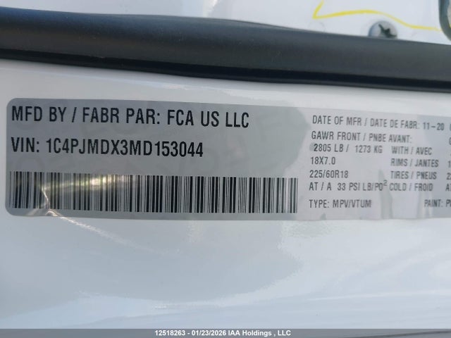 Jeep Cherokee Limited 2021 1C4PJMDX3MD153044 Image 9