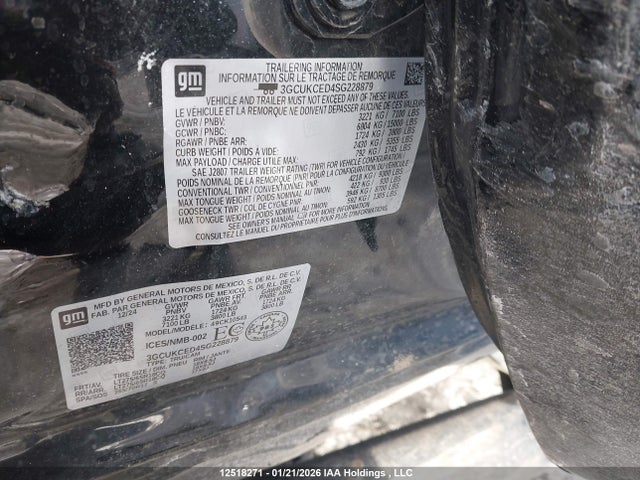 3GCUKCED4SG228879 Chevrolet Silverado K1500 Trail Boss Custom