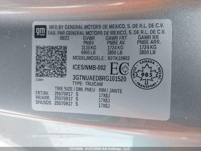 3GTNUAED8RG101520 GMC Sierra K1500
