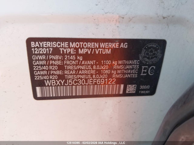 WBXYJ5C30JEF69122 BMW X2 Xdrive28i