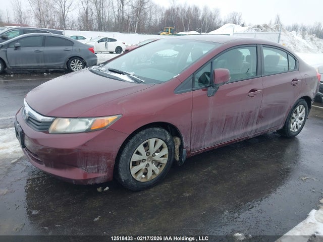 12518433 :رقم المزاد ، 2HGFB2F48CH022940 vin ، 2012 Honda Civic Lx مزاد بيع