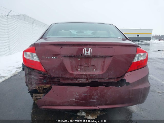 12518433 :رقم المزاد ، 2HGFB2F48CH022940 vin ، 2012 Honda Civic Lx مزاد بيع