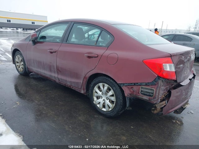12518433 :رقم المزاد ، 2HGFB2F48CH022940 vin ، 2012 Honda Civic Lx مزاد بيع