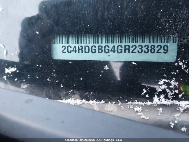 Продаж на аукціоні авто 2016 Dodge Grand Caravan Se, vin: 2C4RDGBG4GR233829, номер лоту: 12518436