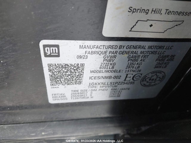 1GKKNLLS1PZ254285 GMC Acadia At4
