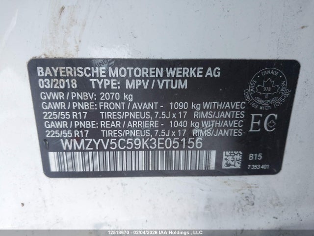 Mini Countryman Cooper 2019 WMZYV5C59K3E05156 Image 9