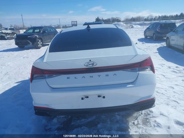 12518699 :رقم المزاد ، KMHLM4AG3MU068243 vin ، 2021 Hyundai Elantra Preferred Ivt With Sun And Tech Package مزاد بيع