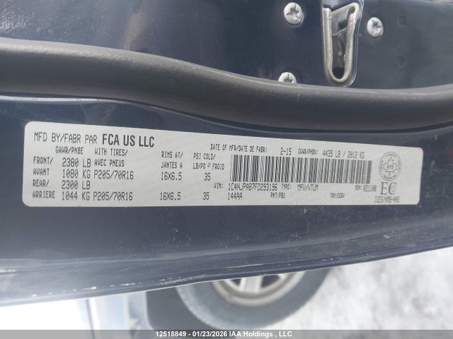 1C4NJPAB7FD293196 Jeep Patriot Sport/north