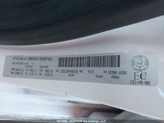 1C3CCCFB4FN550199 Chrysler 200
