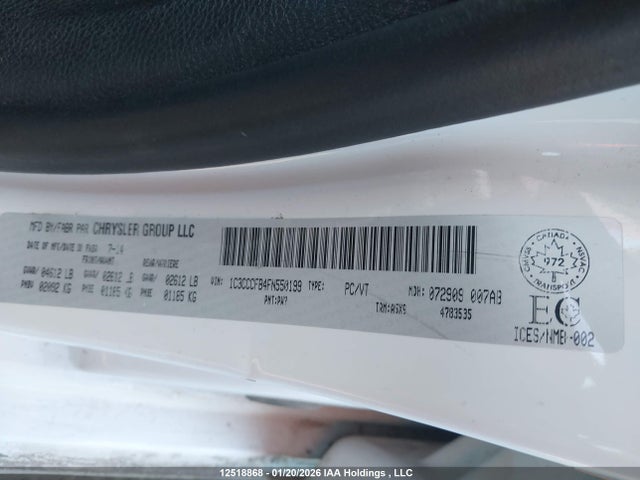 1C3CCCFB4FN550199 Chrysler 200