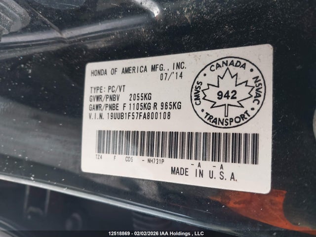 Acura TLX TECH 2015 19UUB1F57FA800108 Image 9