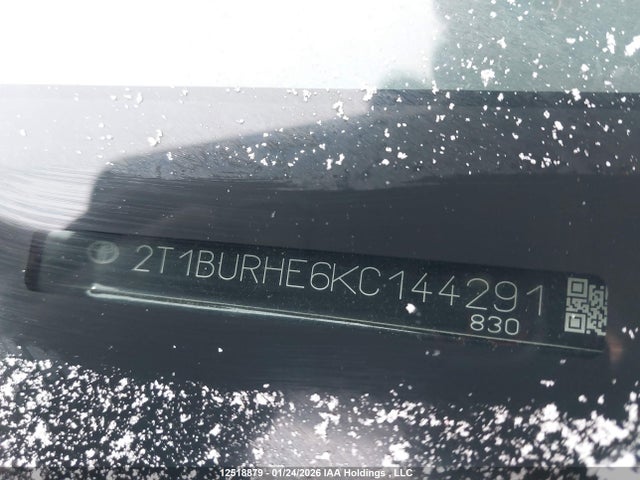 2T1BURHE6KC144291 Toyota Corolla L/le/xle/se/xse
