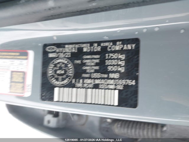 12519085 :رقم المزاد ، KMHLM4AGXMU169764 vin ، 2021 Hyundai Elantra مزاد بيع