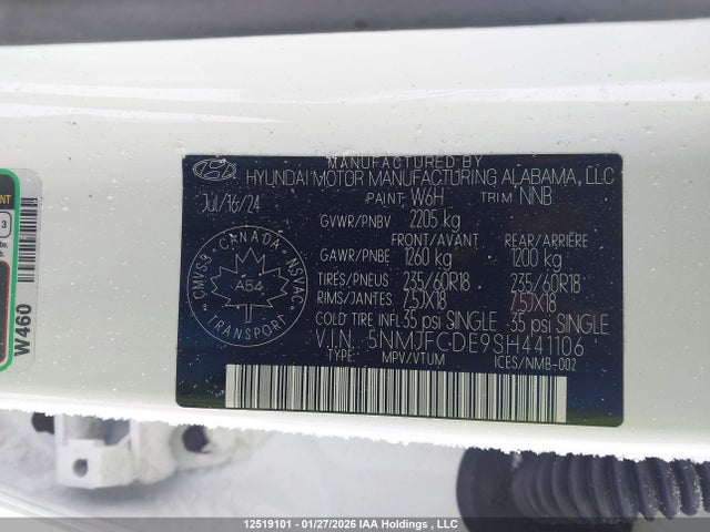 Hyundai Tucson Xrt 2025 5NMJFCDE9SH441106 Image 9