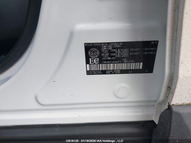 JTMRJREV1JD246319 Toyota Rav4 Hv Le Plus/xle