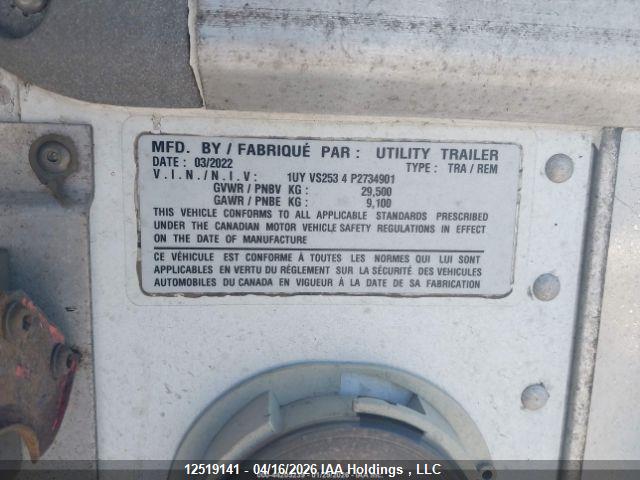 1UYVS2534P2734901 Utility Trailer Mfg Utility Trailer