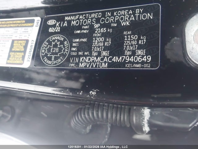 KIA Sportage 2021 KNDPMCAC4M7940649 Image 18