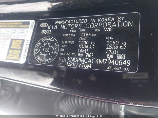 KIA Sportage 2021 KNDPMCAC4M7940649 Image 9