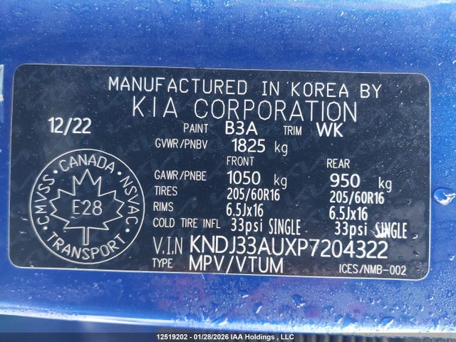 KNDJ33AUXP7204322 KIA Soul Ex/ex Premium/ex+