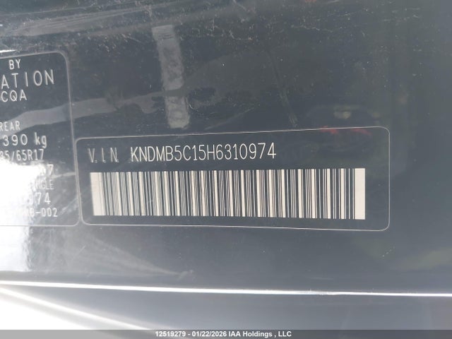 Продажа на аукционе авто 2017 Kia Sedona Lx, vin: KNDMB5C15H6310974, номер лота: 12519279