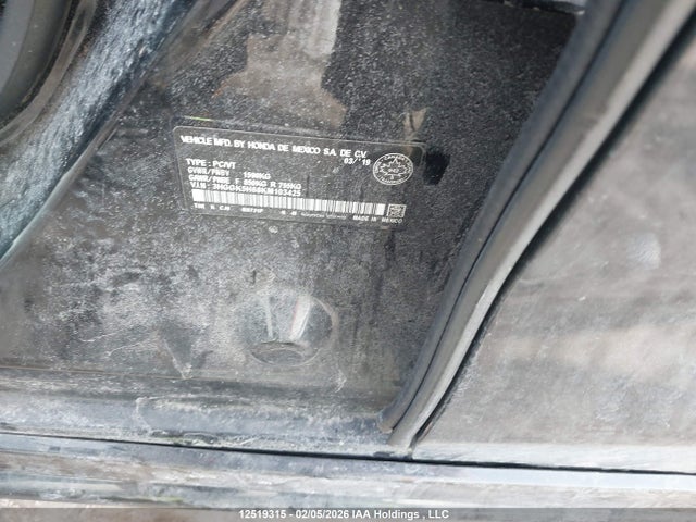 3HGGK5H68KM103425 Honda Fit