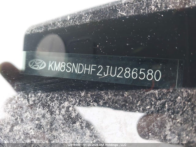 KM8SNDHF2JU286580 Hyundai Santa Fe Se/limited