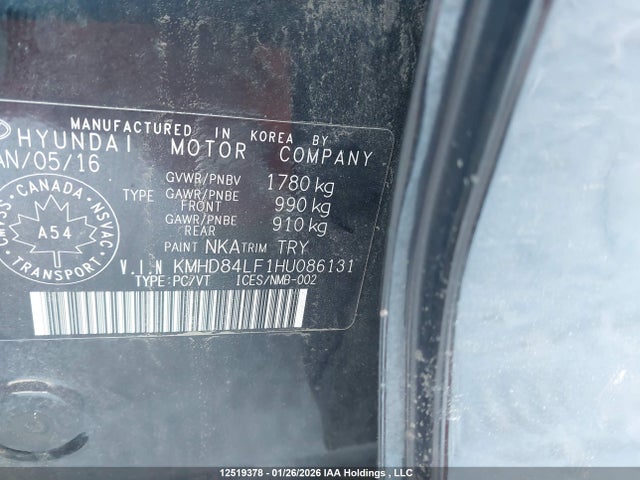 KMHD84LF1HU086131 Hyundai Elantra Se/value/limited