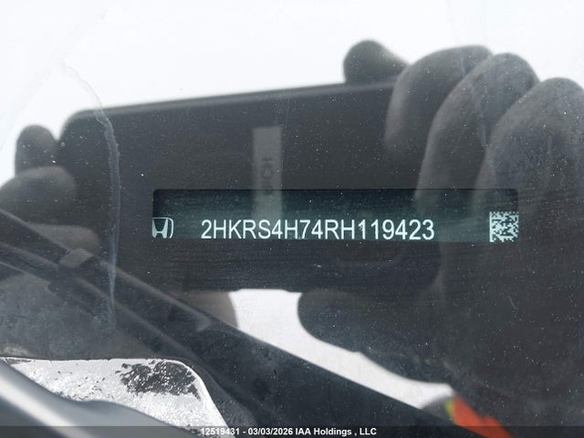 2HKRS4H74RH119423 Honda Cr-v Ex-l