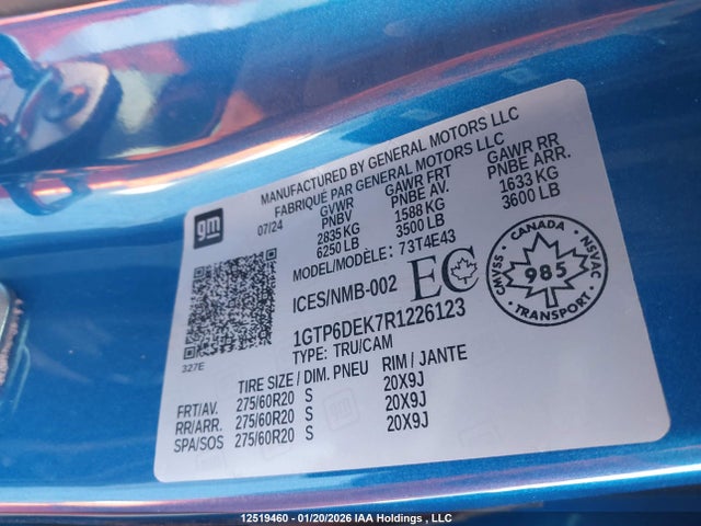 1GTP6DEK7R1226123 GMC Canyon At4