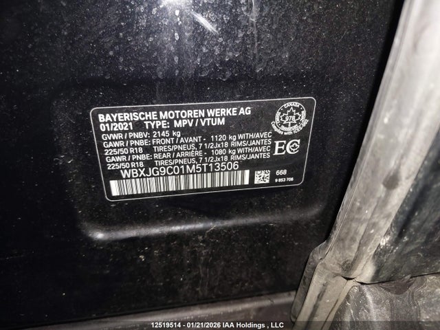 WBXJG9C01M5T13506 BMW X1 Xdrive28i/xdrive28i Essential