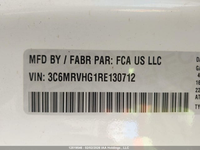 3C6MRVHG1RE130712 RAM Promaster 3500 3500 High