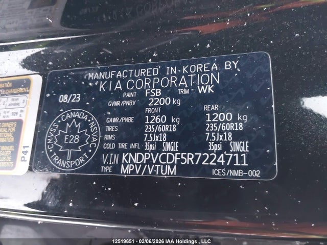 KNDPVCDF5R7224711 KIA Sportage