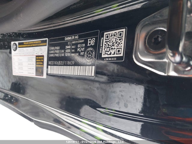 12519711 :رقم المزاد ، WDD1K6JB2LF118639 vin ، 2020 Mercedes-benz E 450 4matic مزاد بيع