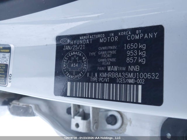 KMHRB8A35MU100632 Hyundai Venue Essential Manual