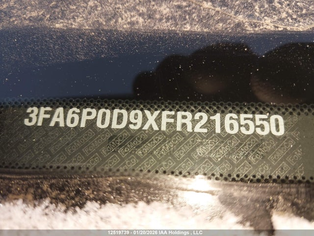 2015 Ford Fusion Titanium მანქანა იყიდება აუქციონზე, vin: 3FA6P0D9XFR216550, აუქციონის ნომერი: 12519739