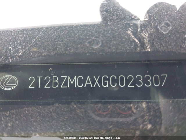 2T2BZMCAXGC023307 Lexus Rx 350/base/f Sport