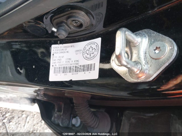 2HGFC1F97JH102083 Honda Civic Touring