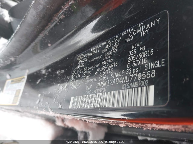 Hyundai Kona Essential 2022 KM8K12AB4NU770568 Image 9
