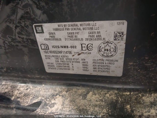 1GC1KVEG2HF114706 Chevrolet Silverado K2500 Heavy Duty Lt