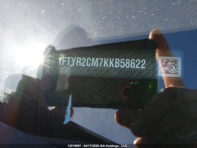 12519997 :رقم المزاد ، 1FTYR2CM7KKB58622 vin ، 2019 Ford Transit-250 مزاد بيع